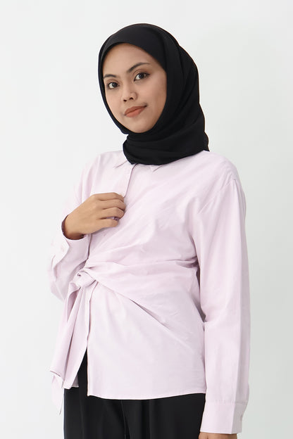 Long Sleeve Nursing Wrap Shirt
