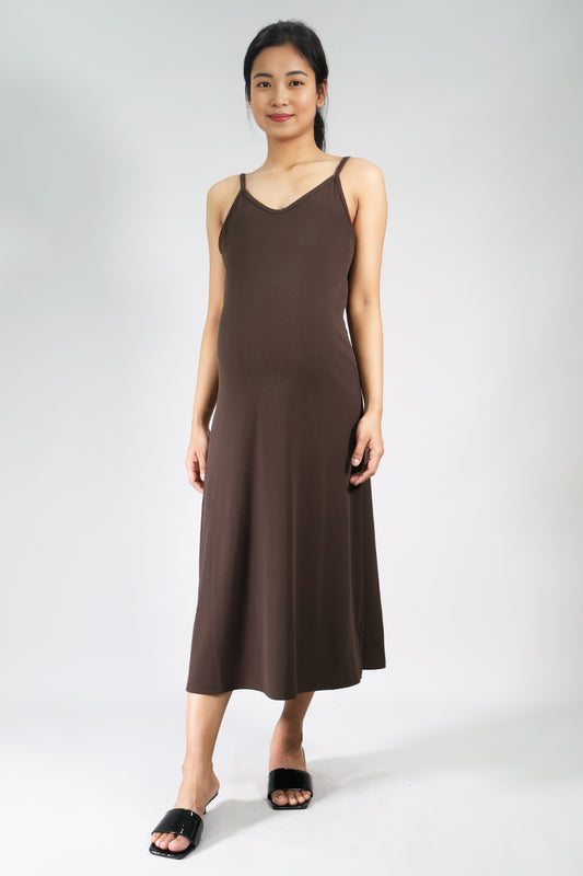 Ribbed Knit Camisole Dress