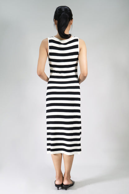Zipper Front Knit Dress