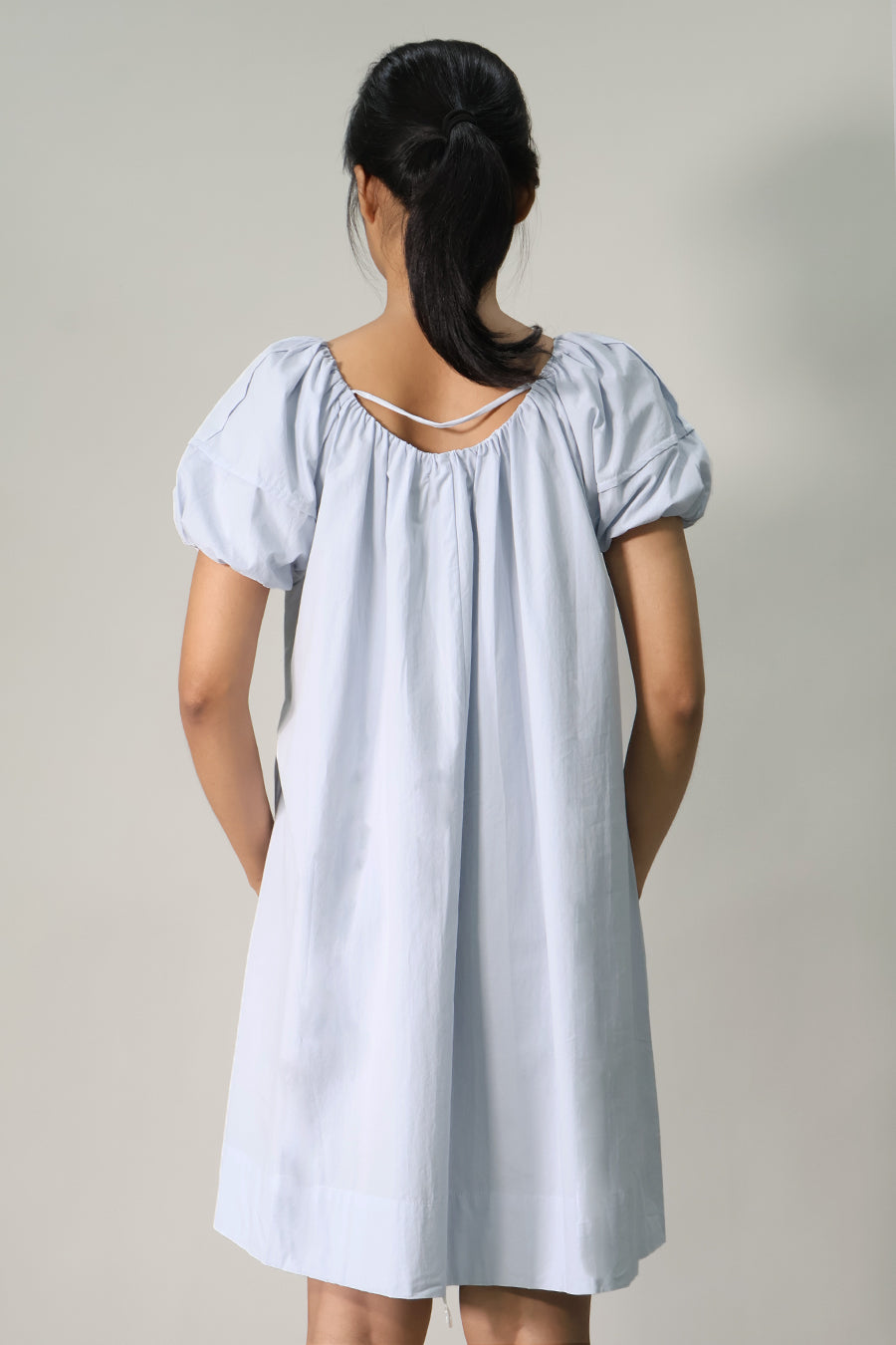 Puff Sleeve Short Dress