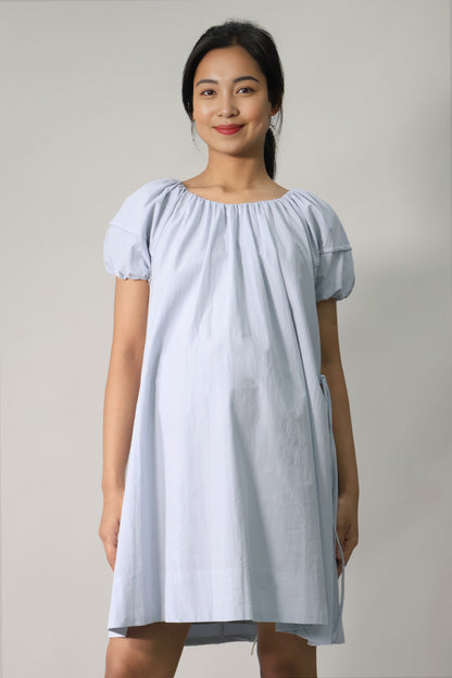 Puff Sleeve Short Dress