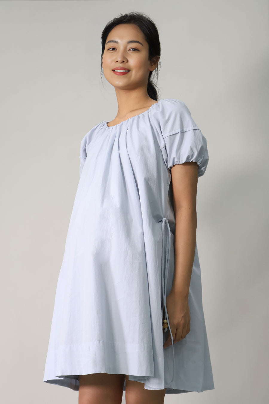 Puff Sleeve Short Dress