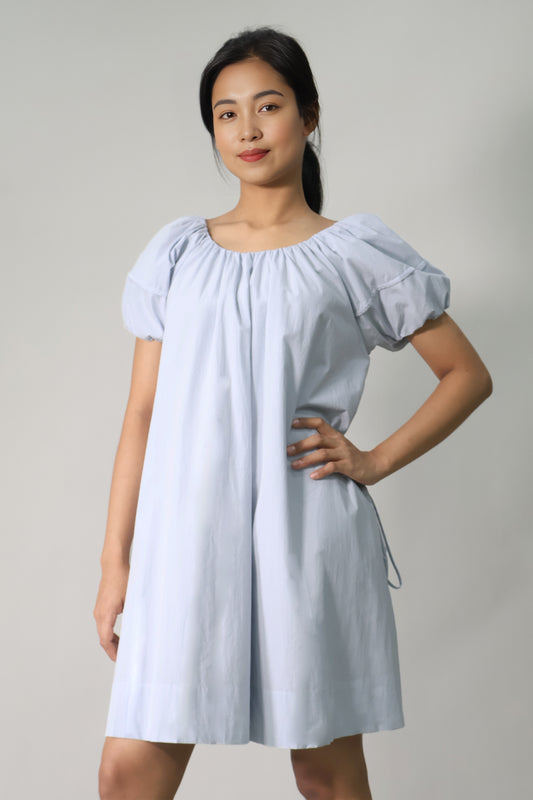 Puff Sleeve Short Dress