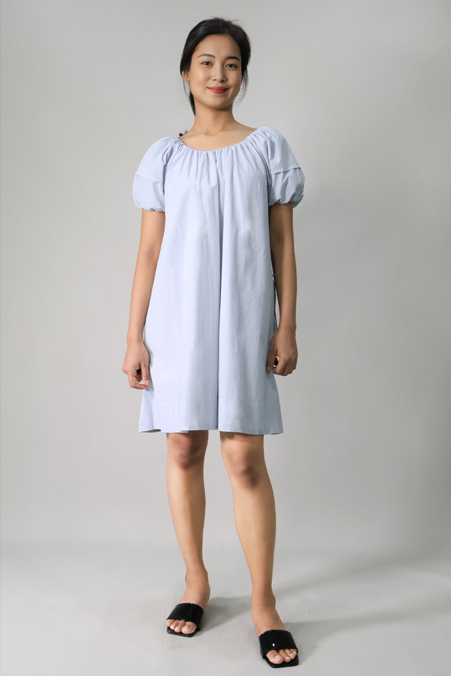 Puff Sleeve Short Dress