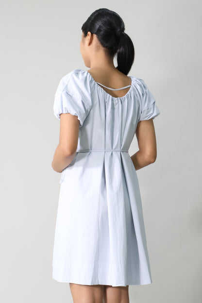Puff Sleeve Short Dress