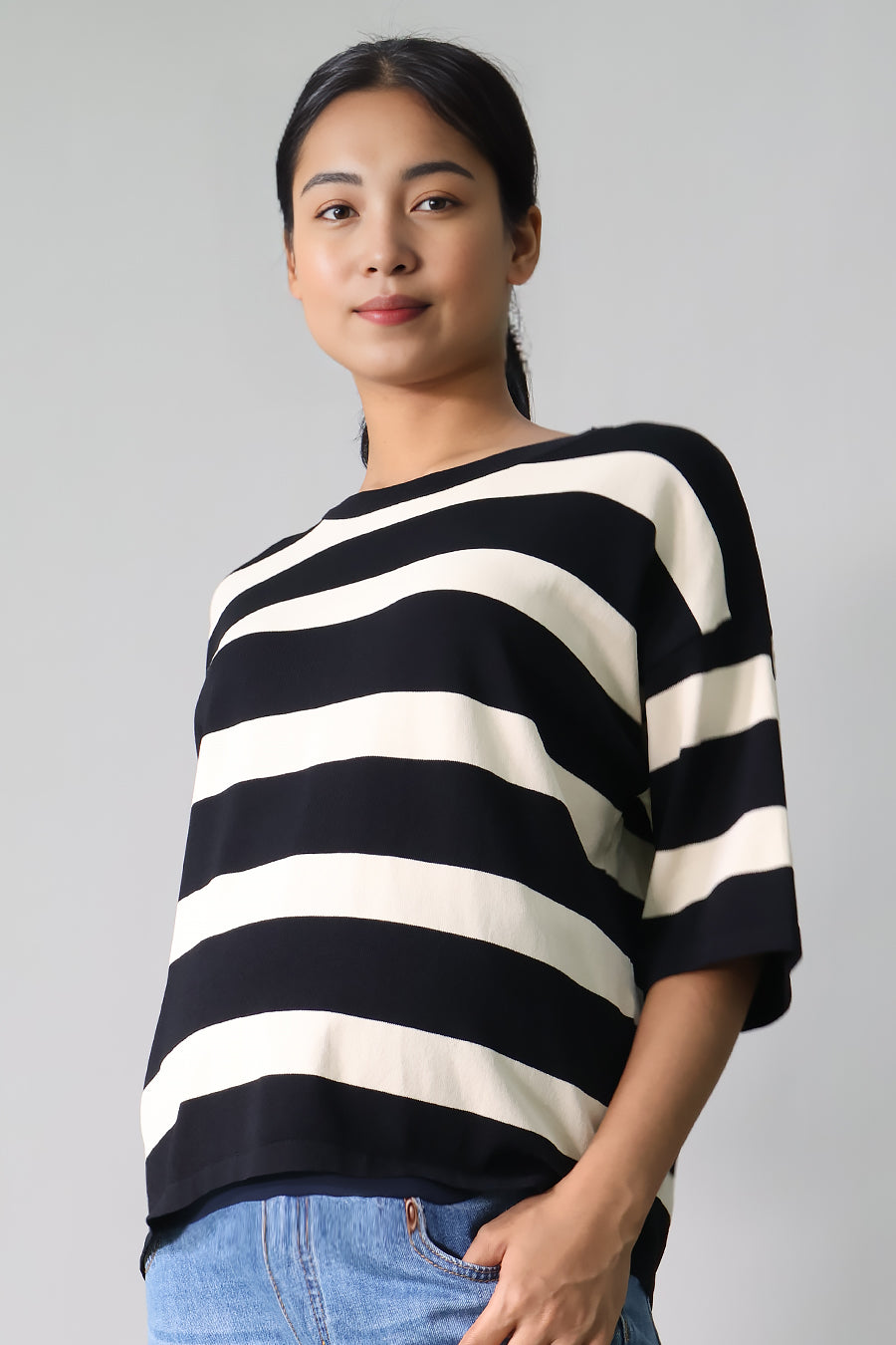 Striped Knit Top