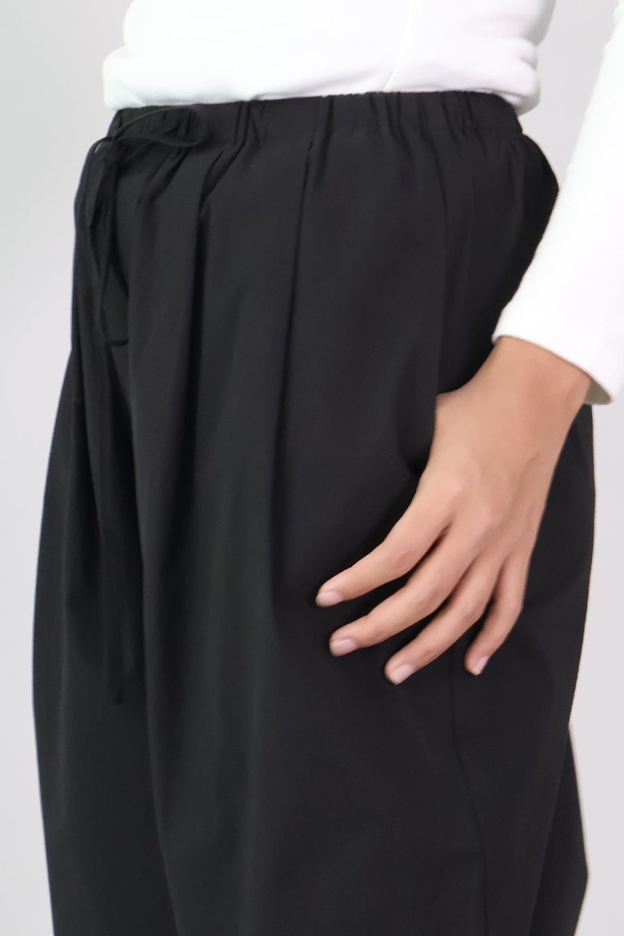 Drawstring Wide Leg Pants