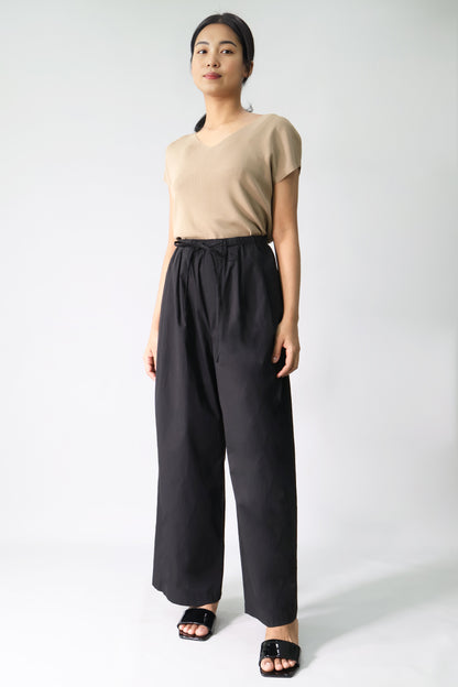 Drawstring Wide Leg Pants