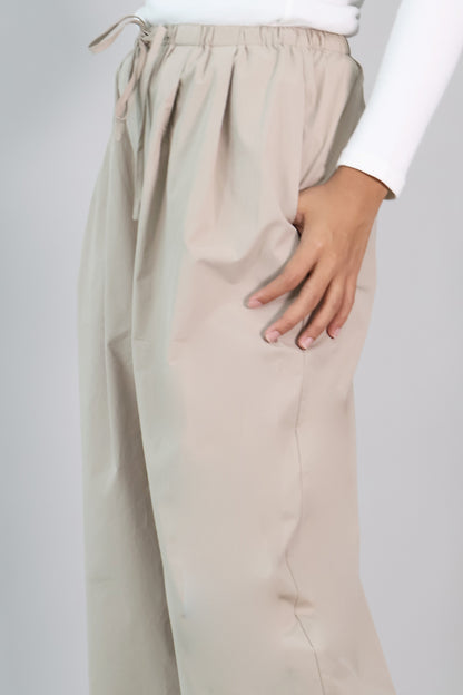 Drawstring Wide Leg Pants