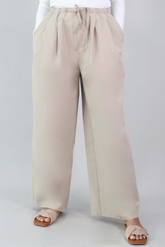 Drawstring Wide Leg Pants