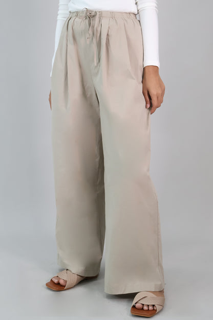 Drawstring Wide Leg Pants