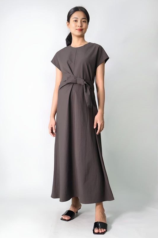Adjustable Sash Tie Wrap Dress