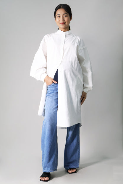 Maternity & Nursing Oversized Long Shirt