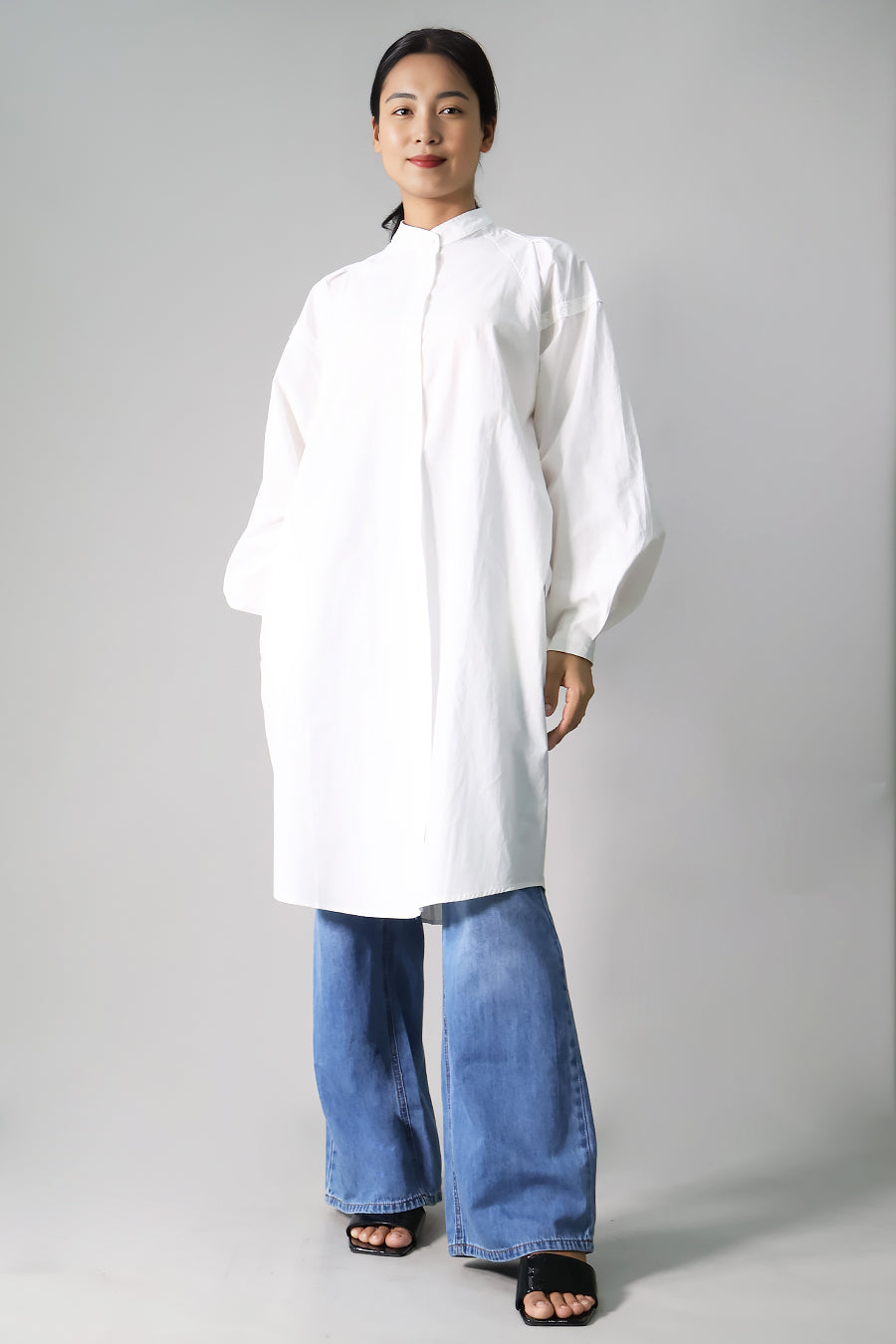 Maternity & Nursing Oversized Long Shirt