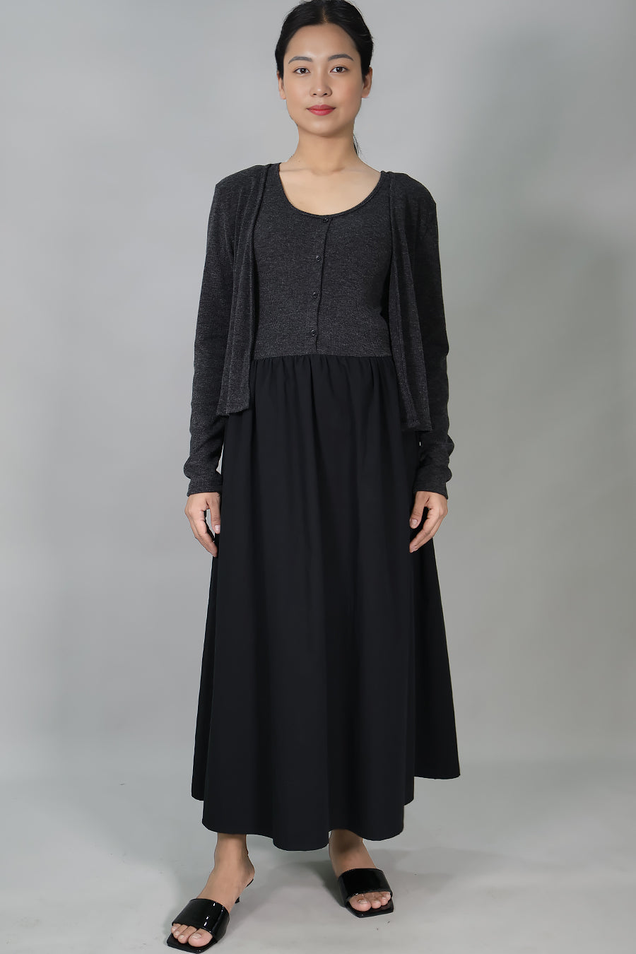 2 Piece Maternity Maxi Dress Set