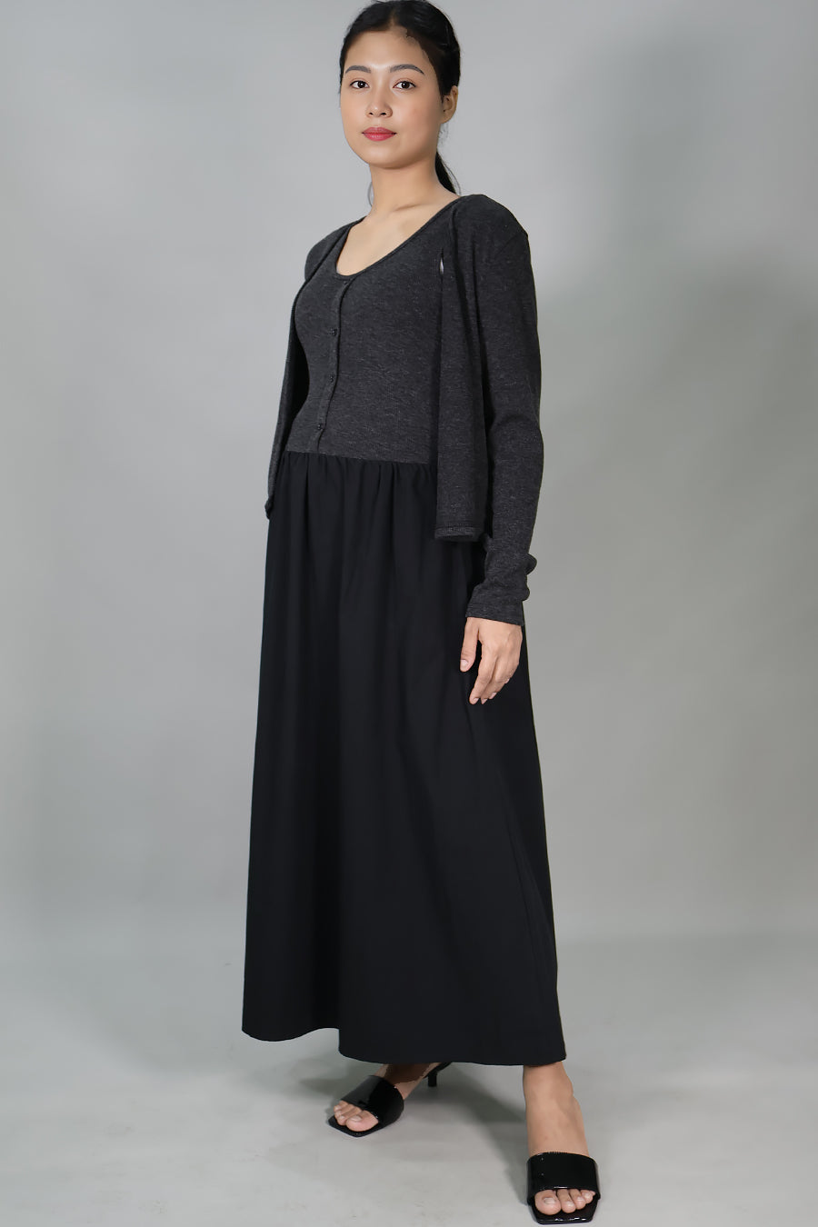 2 Piece Maternity Maxi Dress Set