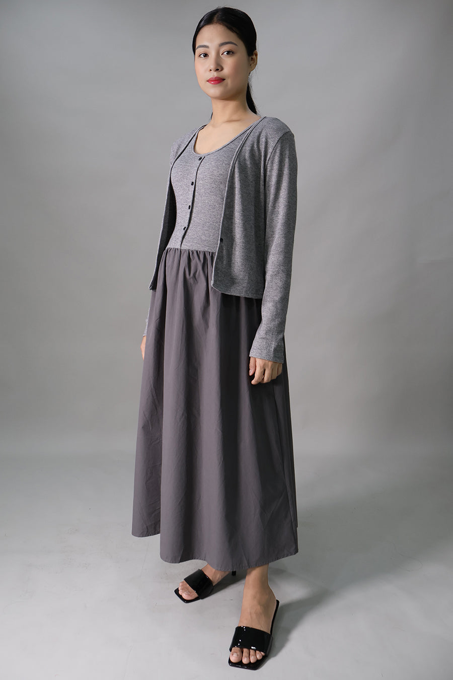 2 Piece Maternity Maxi Dress Set