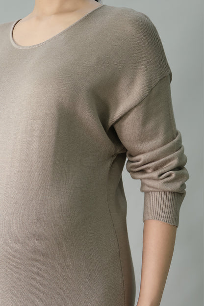 Maternity Midi Knit Dress