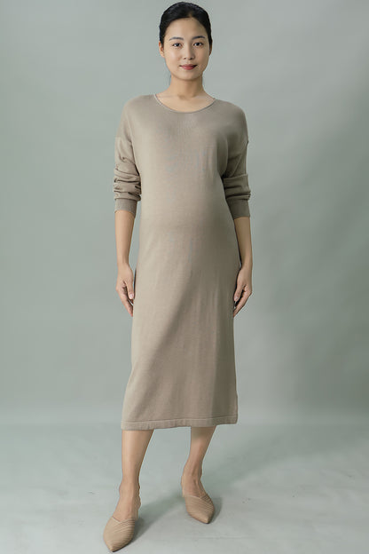 Maternity Midi Knit Dress