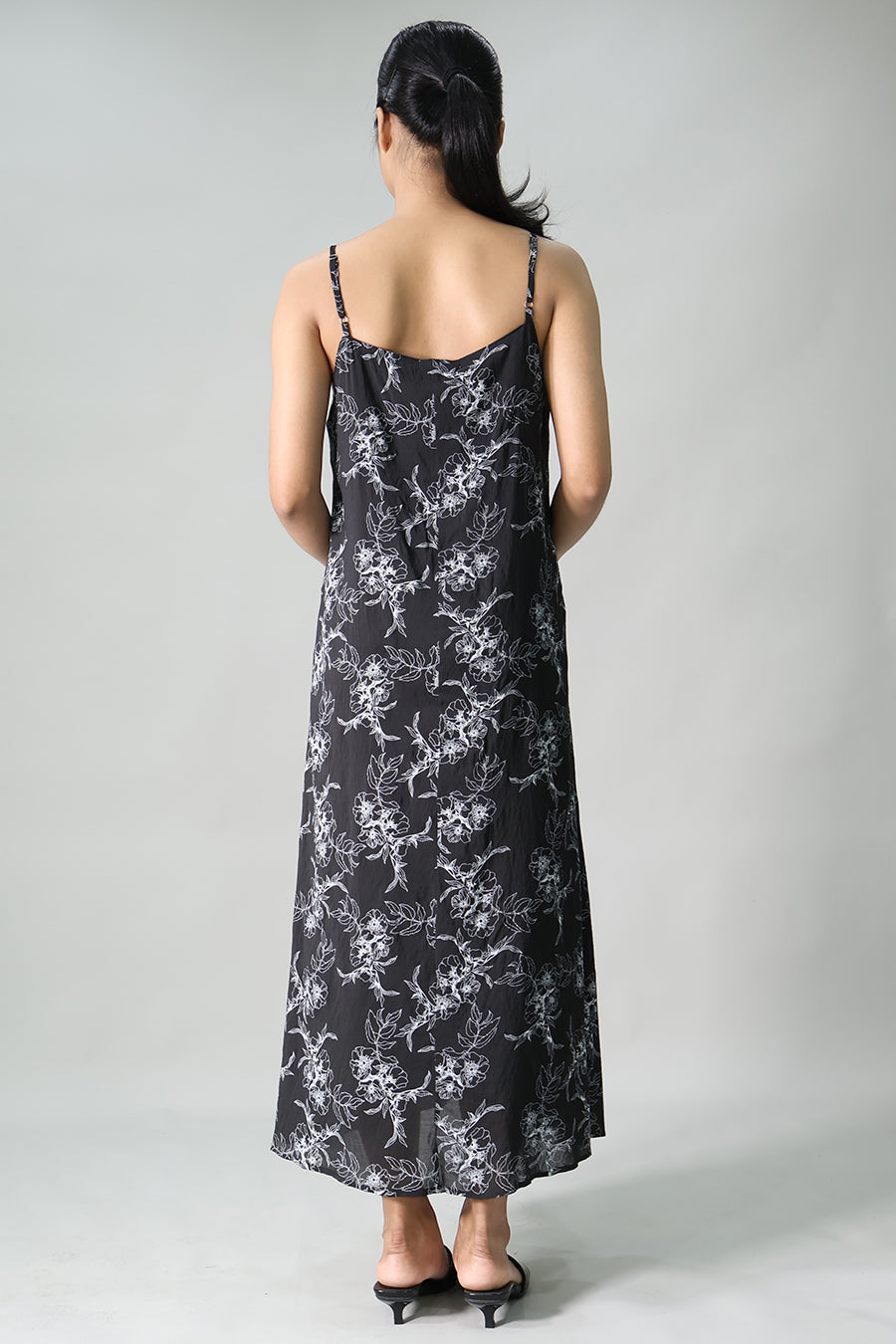 Floral Maternity Slip Long Dress