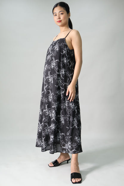 Floral Maternity Slip Long Dress