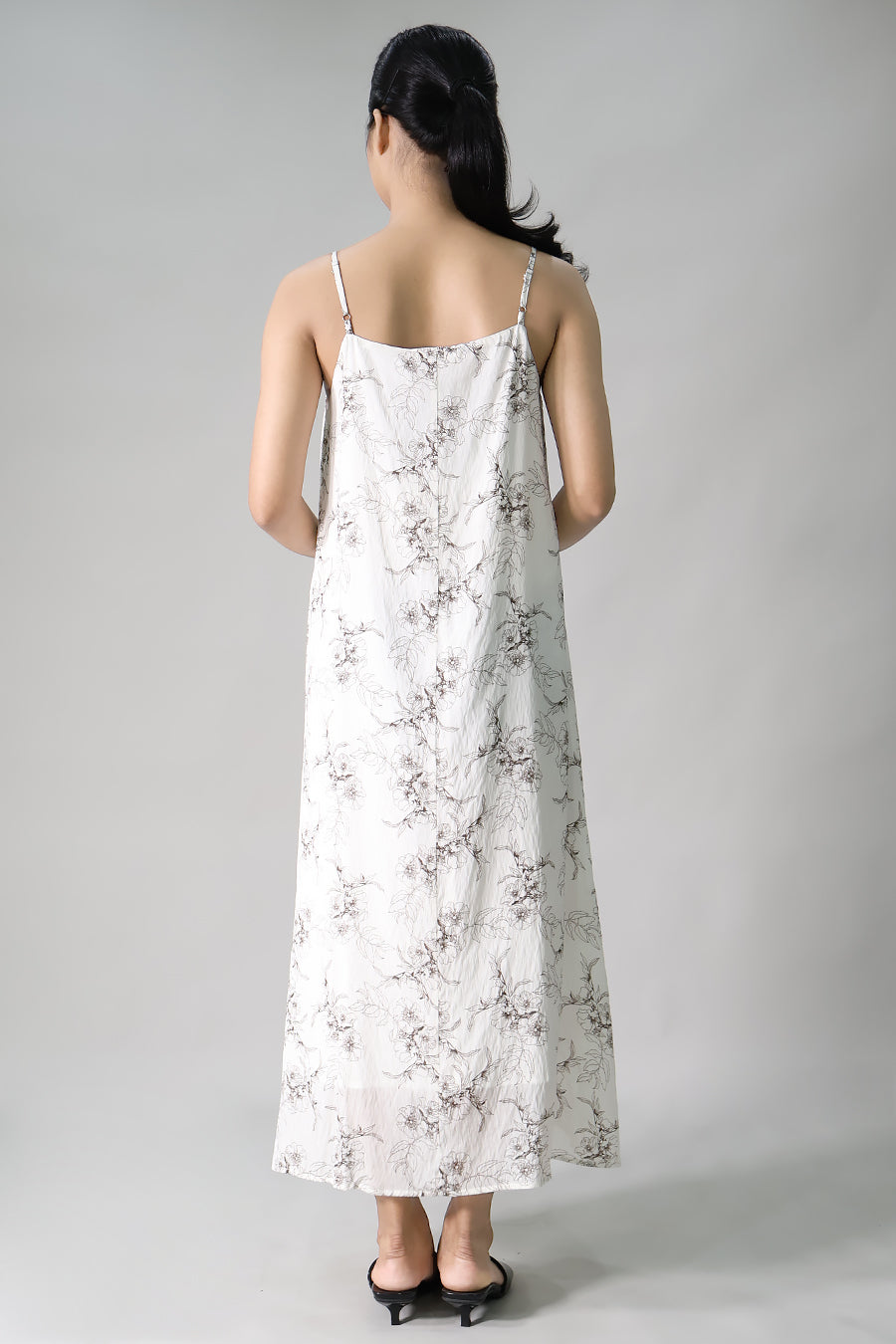 Floral Maternity Slip Long Dress