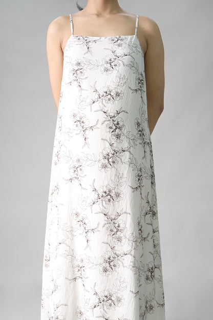 Floral Maternity Slip Long Dress