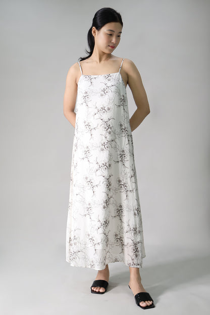 Floral Maternity Slip Long Dress
