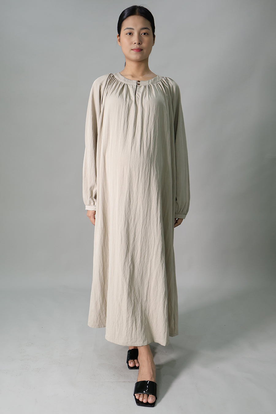 Relaxed Fit Maternity Long Dress