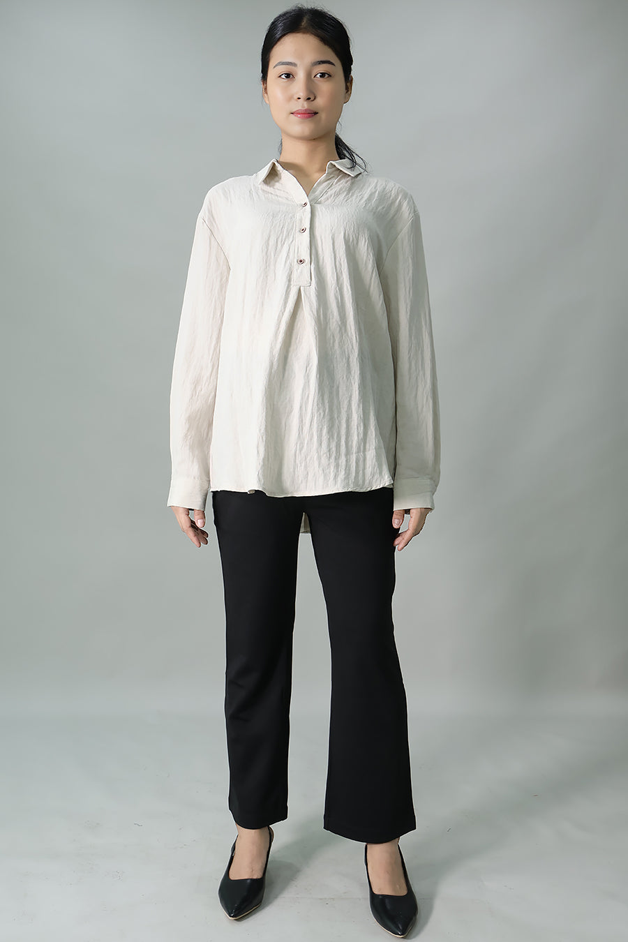 Long Sleeve Maternity & Nursing Shirt