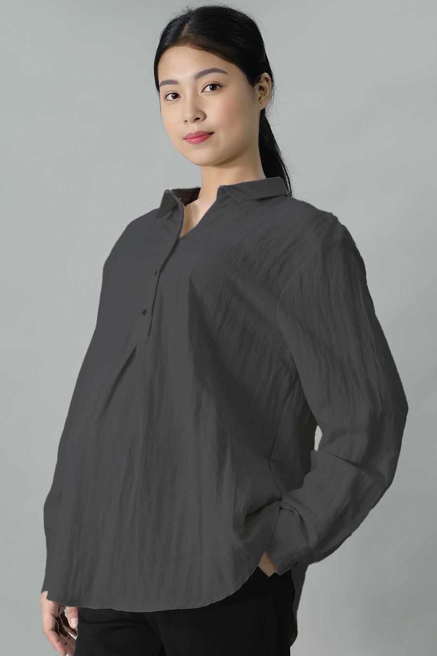 Long Sleeve Maternity & Nursing Shirt