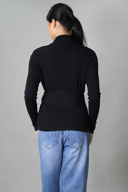 Maternity Wrap Knit Top