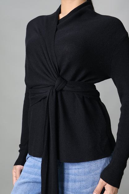 Maternity Wrap Knit Top
