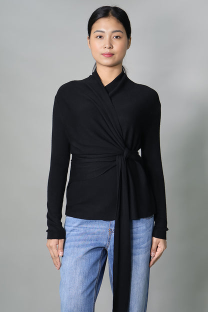 Maternity Wrap Knit Top