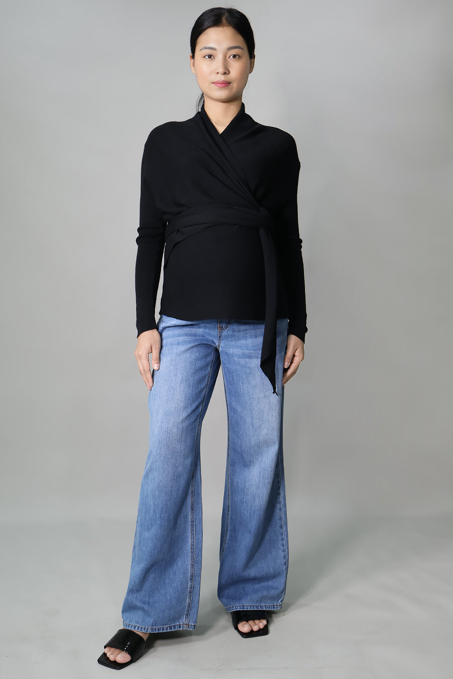 Maternity Wrap Knit Top