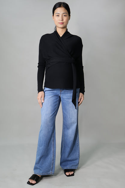 Maternity Wrap Knit Top