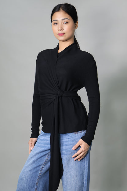 Maternity Wrap Knit Top