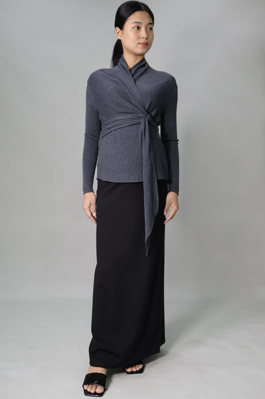 Maternity Wrap Knit Top