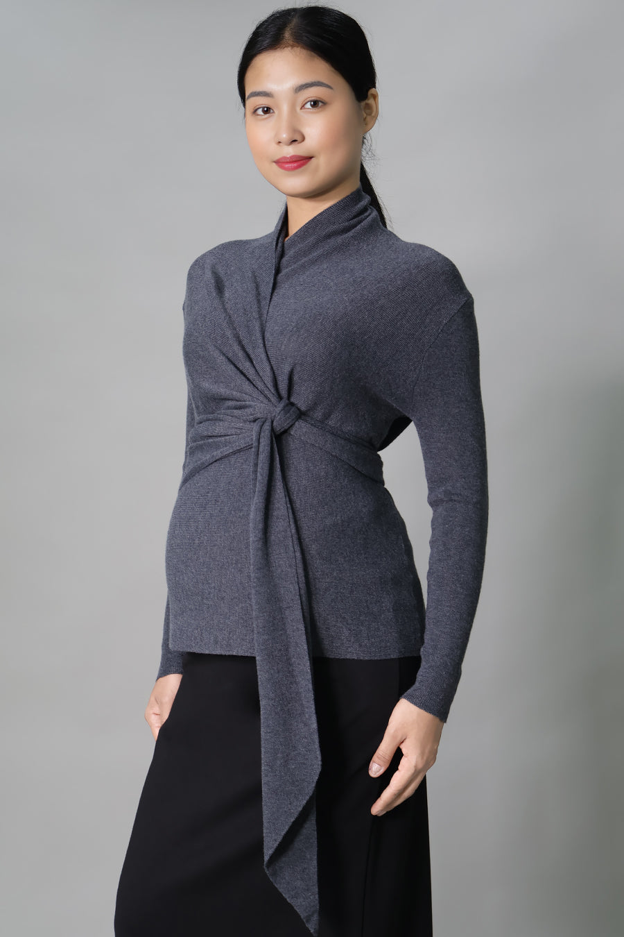 Maternity Wrap Knit Top