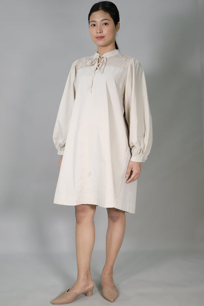 Maternity Pintucks Tunic Dress