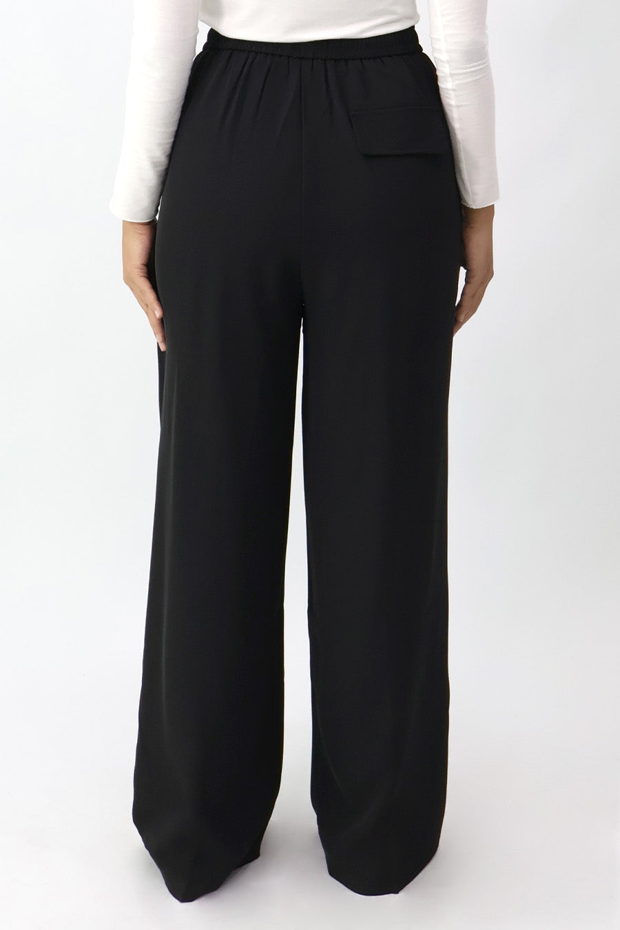 Drawstring Wide Leg Pants