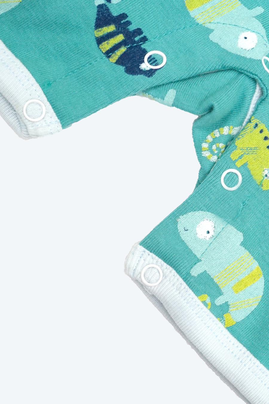 Newborn Baby Iguana Print Romper