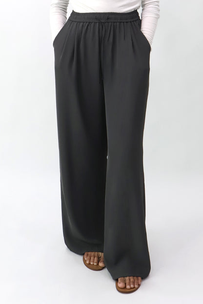 Drawstring Wide Leg Pants