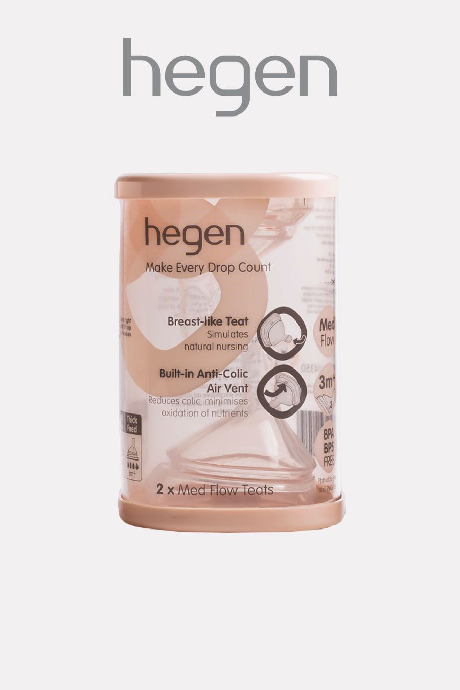 HEGEN Teat Medium Flow (2 Pack)