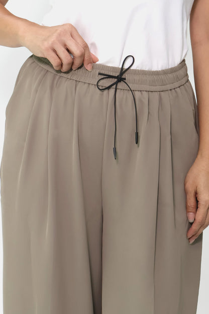 Drawstring Wide Leg Pants