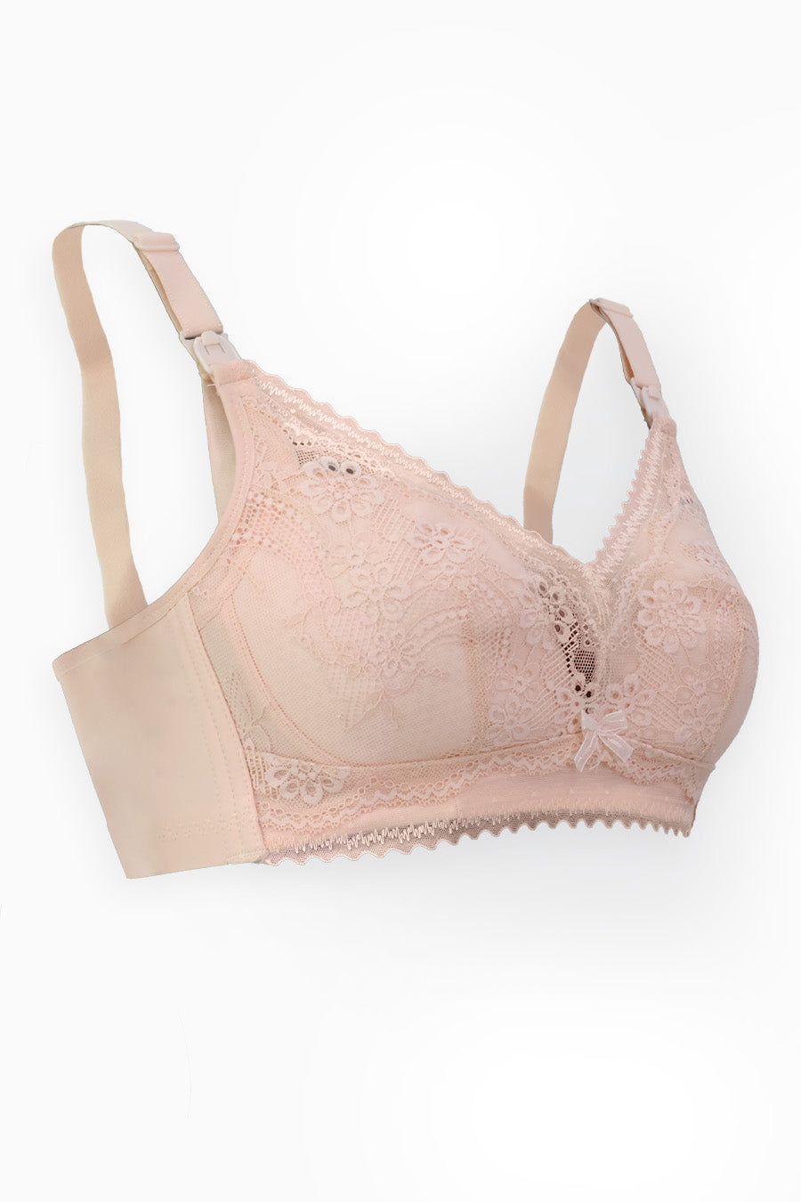 Lace Strap Clips Nursing Bra