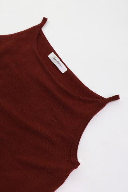 Maroon Tank Knit Dress